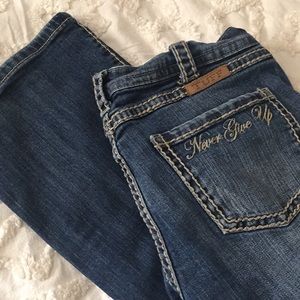 Cowgirl tuff jeans - never give up